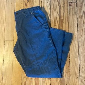 Men’s Patagonia Canvas Double Knee Pants - Stone Blue - Size 36